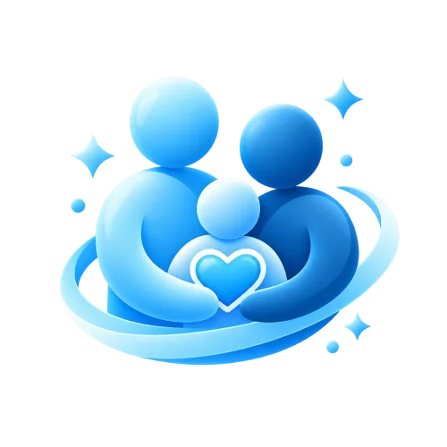 Icon representing family support